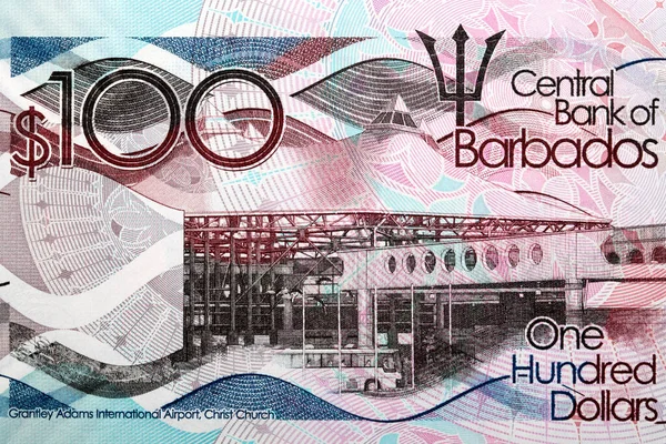 Aeropuerto Internacional Grantley Adams Desde Dinero Barbados Dólares — Foto de Stock