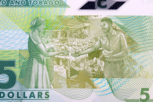Einkaufen Auf Dem Basar Mit Trinidad Und Tobago Geld Dollar — Stockfoto