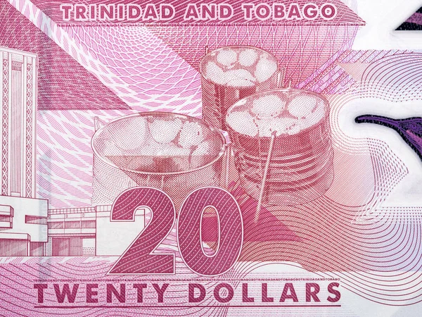 Platos Acero Trinidad Tobago Dinero Dólares — Foto de Stock