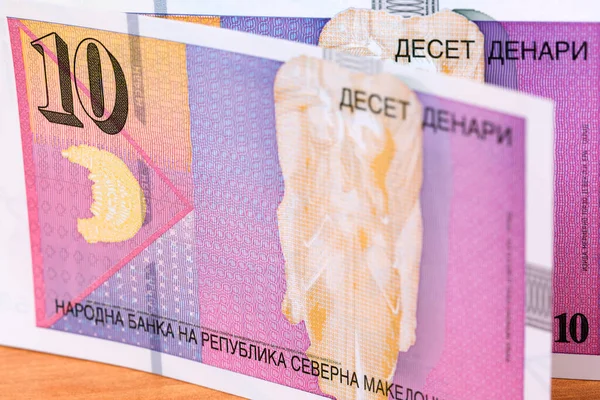 Macedonian Money Denar Business Bacckground — Stock Photo, Image