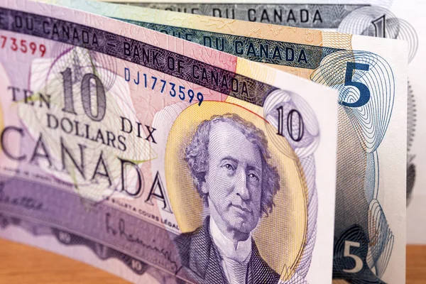 Dolarów Kanadyjskich Tła Biznesowego — Zdjęcie stockowe