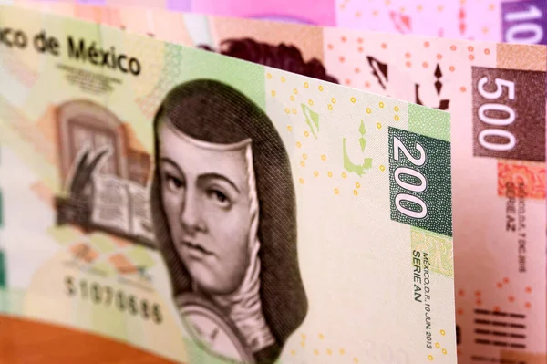 Mexican Money Peso Business Background — Stockfoto