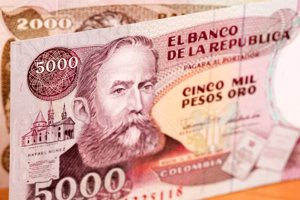 Old Colombian Money Pesos Business Background — Stockfoto