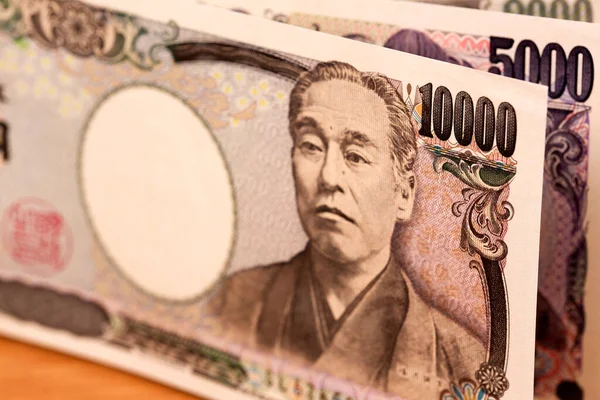 Japanese Money Yen Business Background — 图库照片