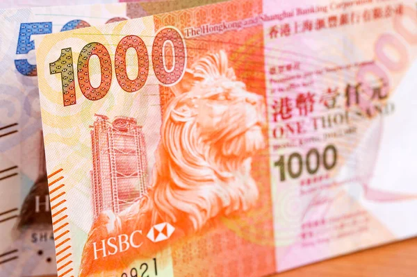 Hong Kong Money Dollar Business Background — Stock Photo, Image