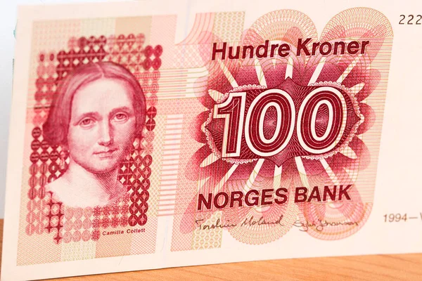 Old Norwegian Money Crown Business Background —  Fotos de Stock