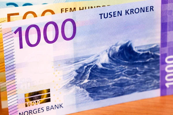 Norwegian Money Crown Business Background — Foto de Stock