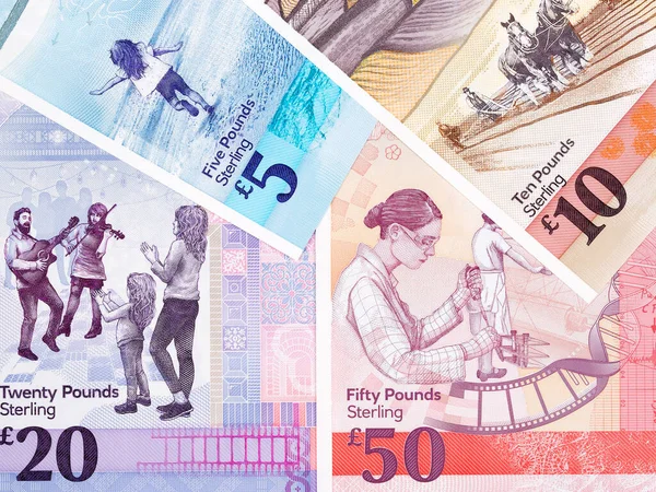 Northern Irelands Money Pounds Business Background —  Fotos de Stock