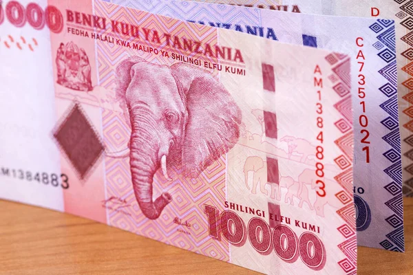 Tanzaniaans Geld Shilling Van Een Zakelijke Achtergrond — Stockfoto