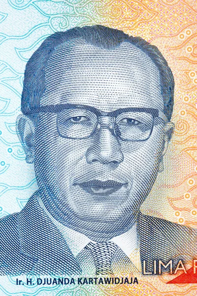 Djuanda Kartawidjaja Portrait Indonesian Money — Foto Stock
