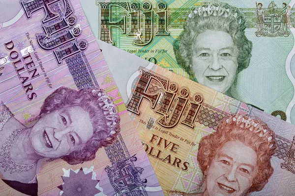 Старі Фіджійські Гроші Долар Бізнес Фон — стокове фото