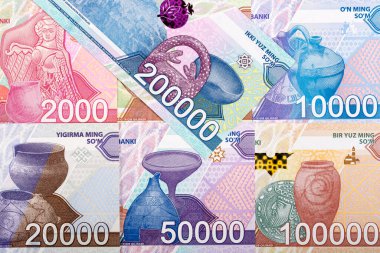  Özbekistan parası - iş geçmişi