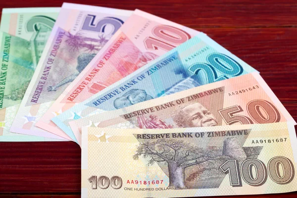 Zimbabwské Peníze Dolary Nová Série Bankovek — Stock fotografie