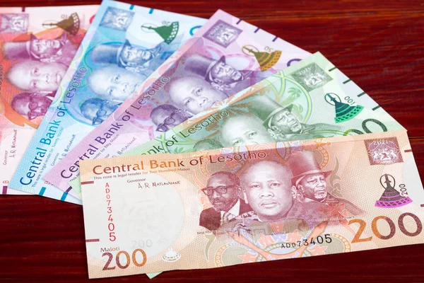 Banconote Del Lesotho Maloti Uno Sfondo Aziendale — Foto Stock