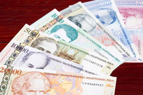 Old Armenian Money Dram Business Background — Stockfoto