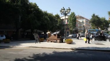 Korfu adası, eski kasaba zaman aşımı.