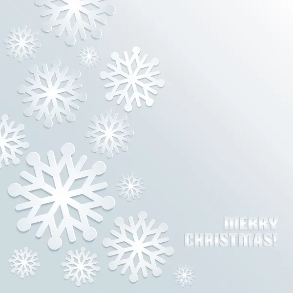 Χριστουγεννιάτικη νιφάδα χιονιού φόντο. — Διανυσματικό Αρχείο
