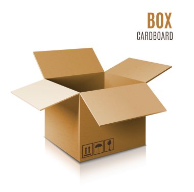 Karton Kutu Simgesi.