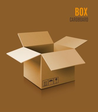 Karton Kutu Simgesi.