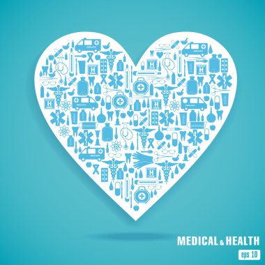 Medical icon background. clipart