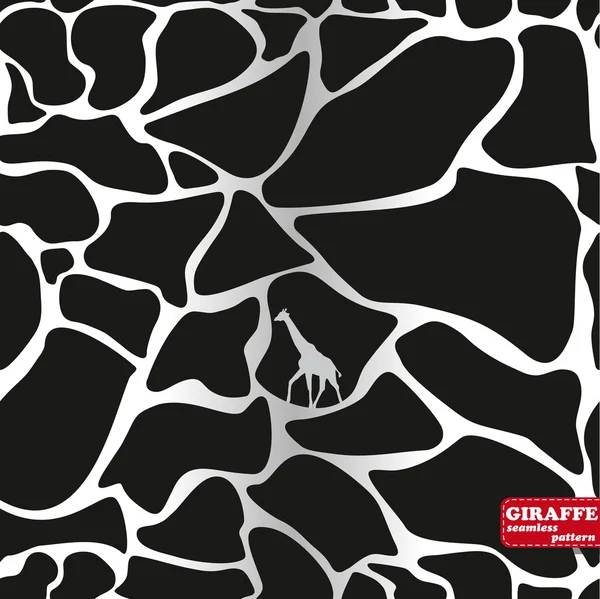 Nahtloses Muster für Giraffe. — Stockvektor