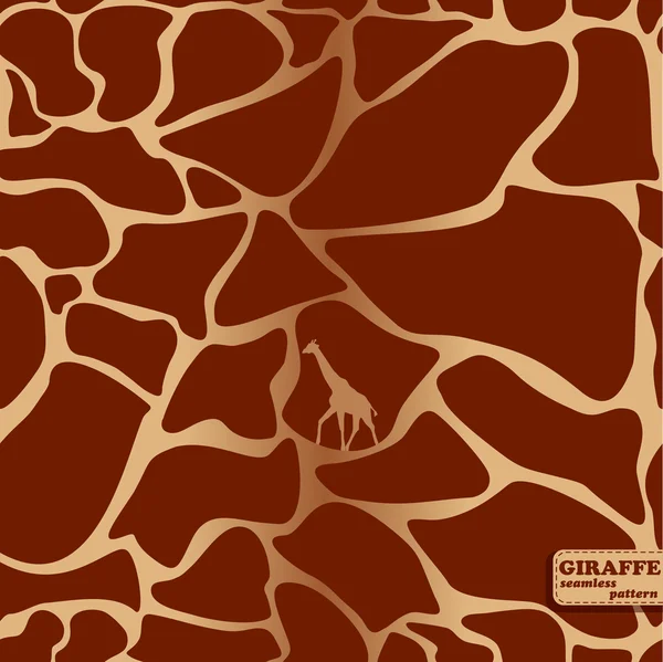 Patrón sin costura jirafa . — Archivo Imágenes Vectoriales