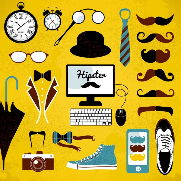 Hipster set. — Stock Vector