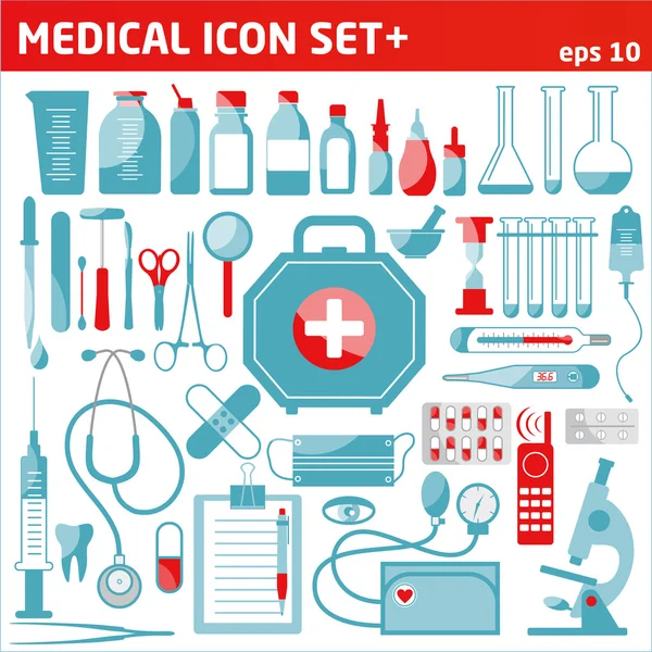 Medicinsk ikon set. — Stock vektor