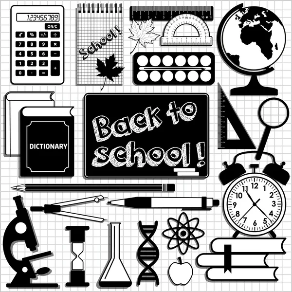 School achtergrond. naadloze patroon. — Stockvector