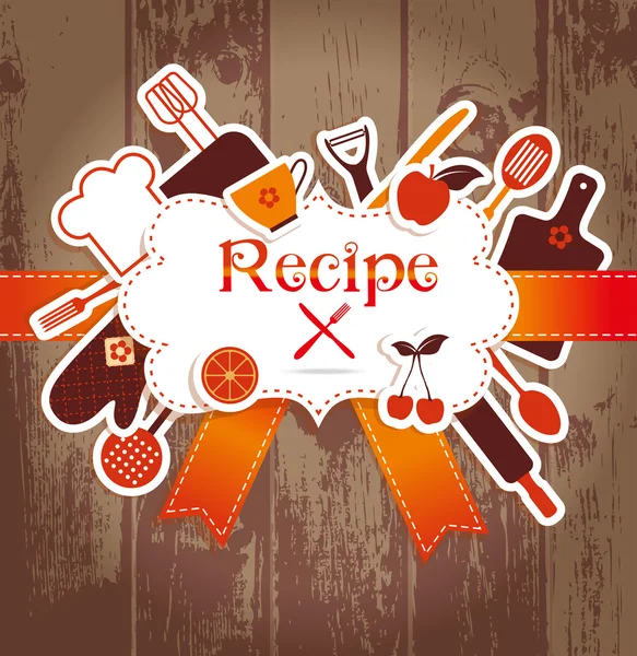 Recipe illustration — Stock Vector