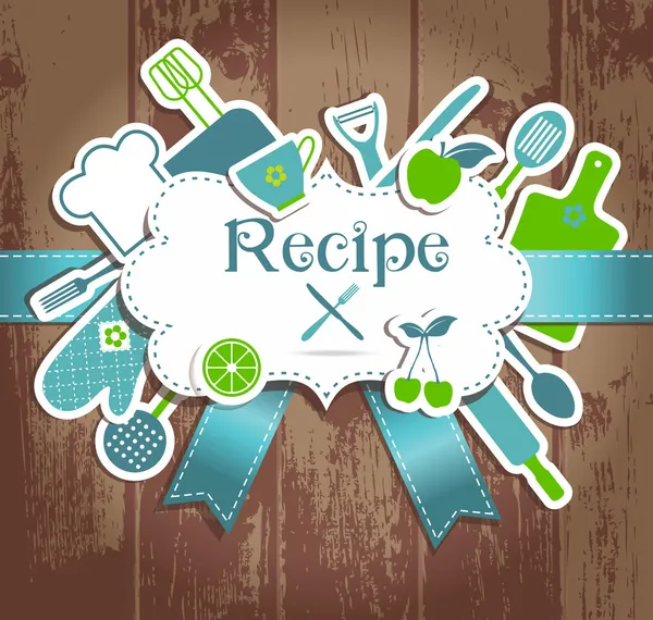 Ilustración de recetas — Vector de stock