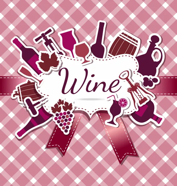 Wine menu — Stock Vector