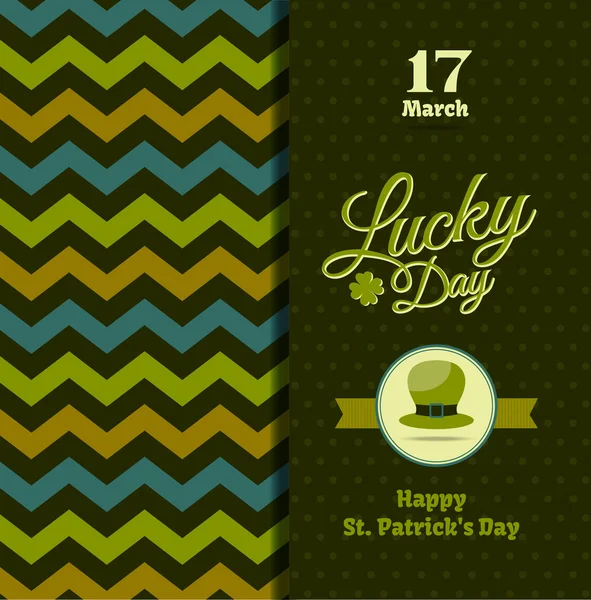 Happy St patrick's day inbjudan — Stock vektor