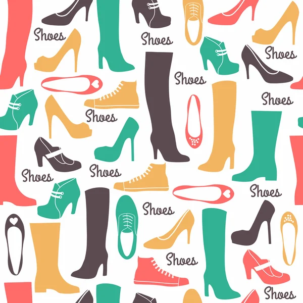 Sapatos sem costura padrão —  Vetores de Stock