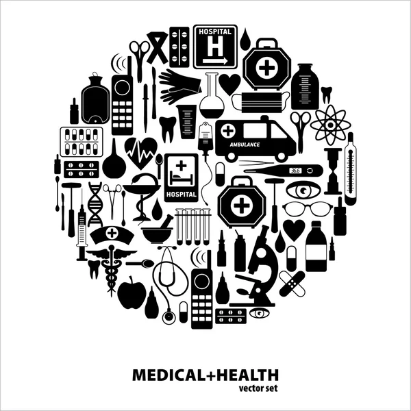 Ensemble d'icône médicale. — Image vectorielle