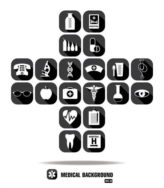 Medical icon set. — Stock Vector