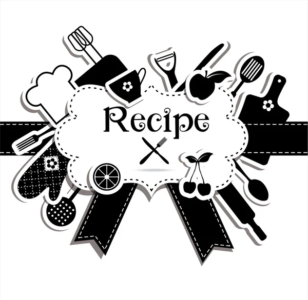 Recept illustration — Stock vektor
