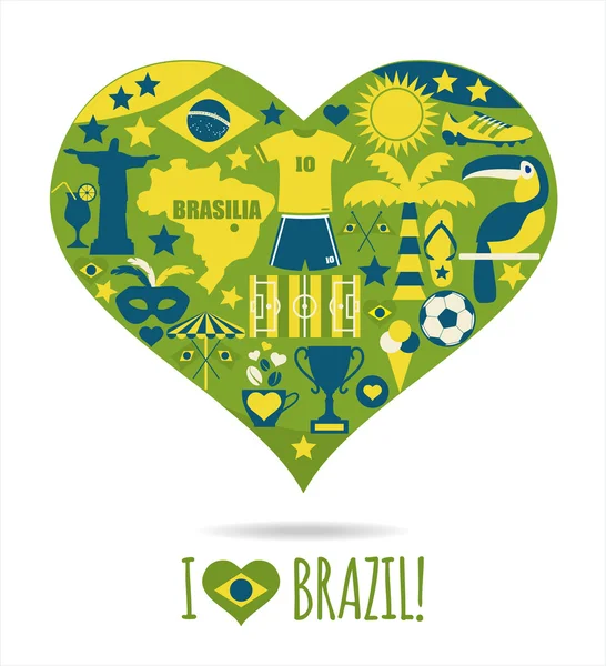 Brazil background — Stock Vector