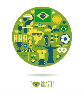 Brezilya Icon set