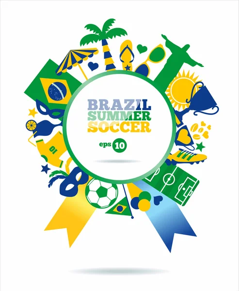 Hintergrund Brasilien — Stockvektor
