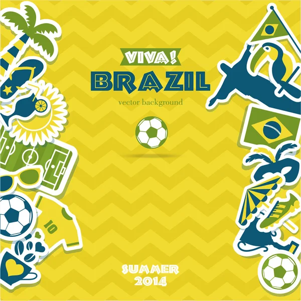 Brazil background — Stock Vector