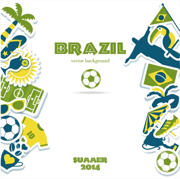 Brazil background — Stock Vector