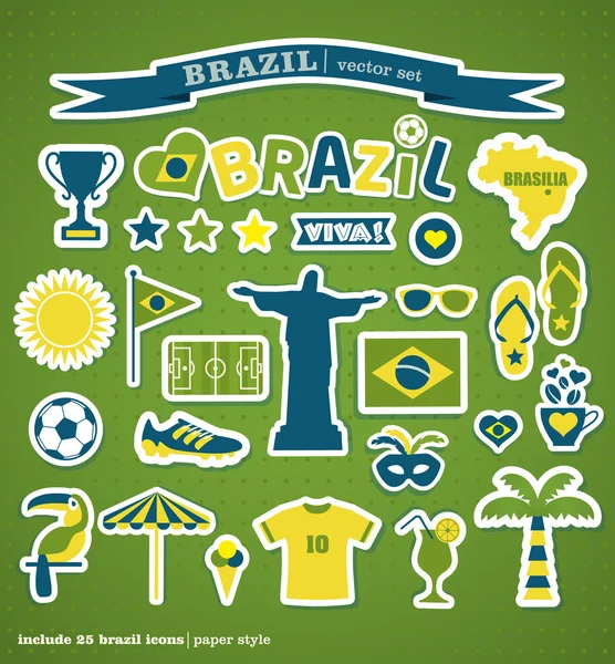 Brazil background. — Stock Vector