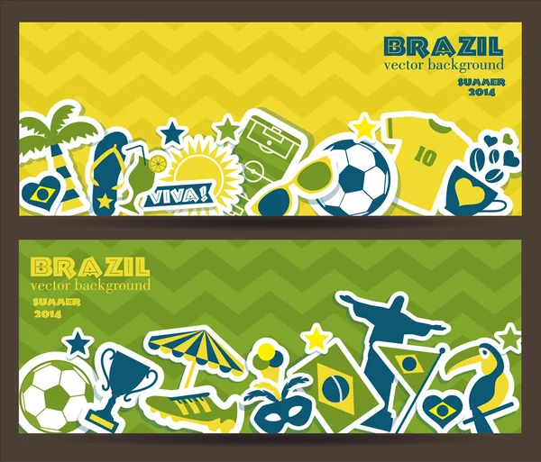 Brazil background. — Stock Vector