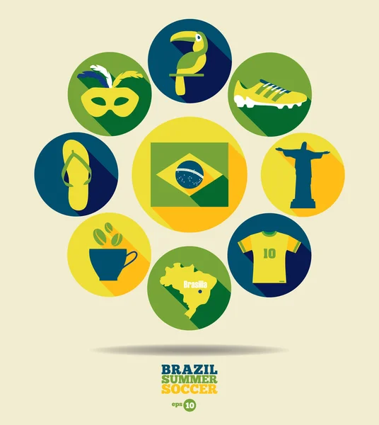 Brazil signs — Stock Vector