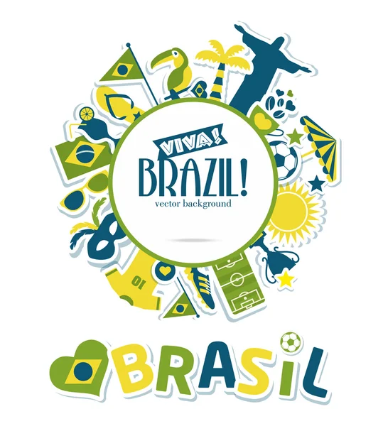 Brazil background — Stock Vector