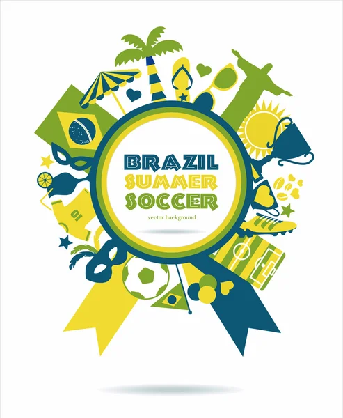 Бразилія фону — стоковий вектор