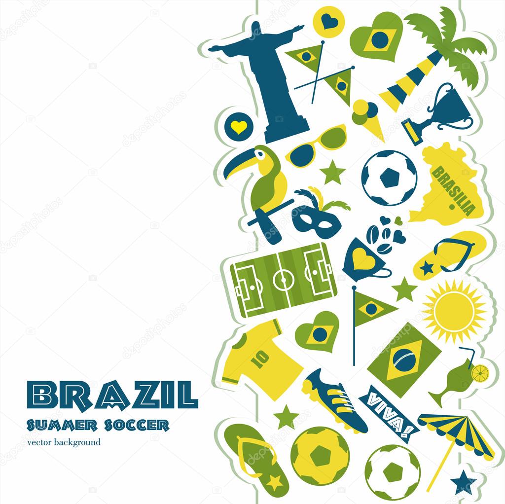 Brazil  icons set.