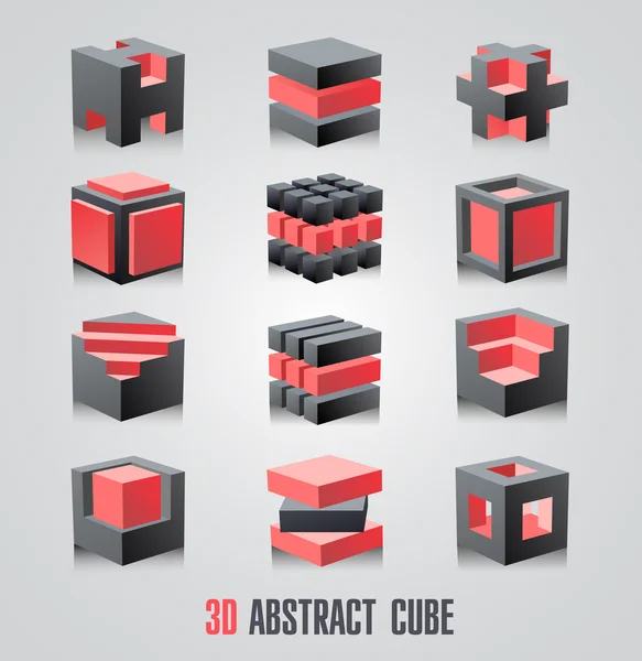 Cubes 3D — Image vectorielle