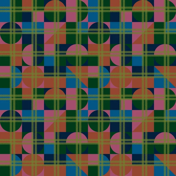 Patrón de moda que azulejos sin problemas como un patrón. Jaula de tela Vecor ilustración de textura. — Archivo Imágenes Vectoriales